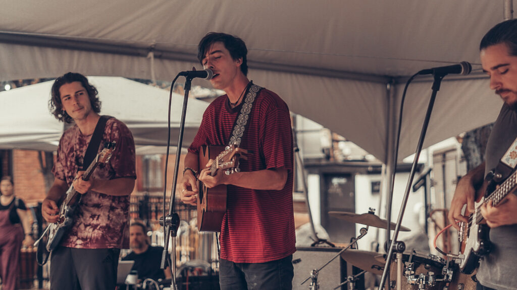 Slim Volume performing at the Market Days festival in Concord, NH